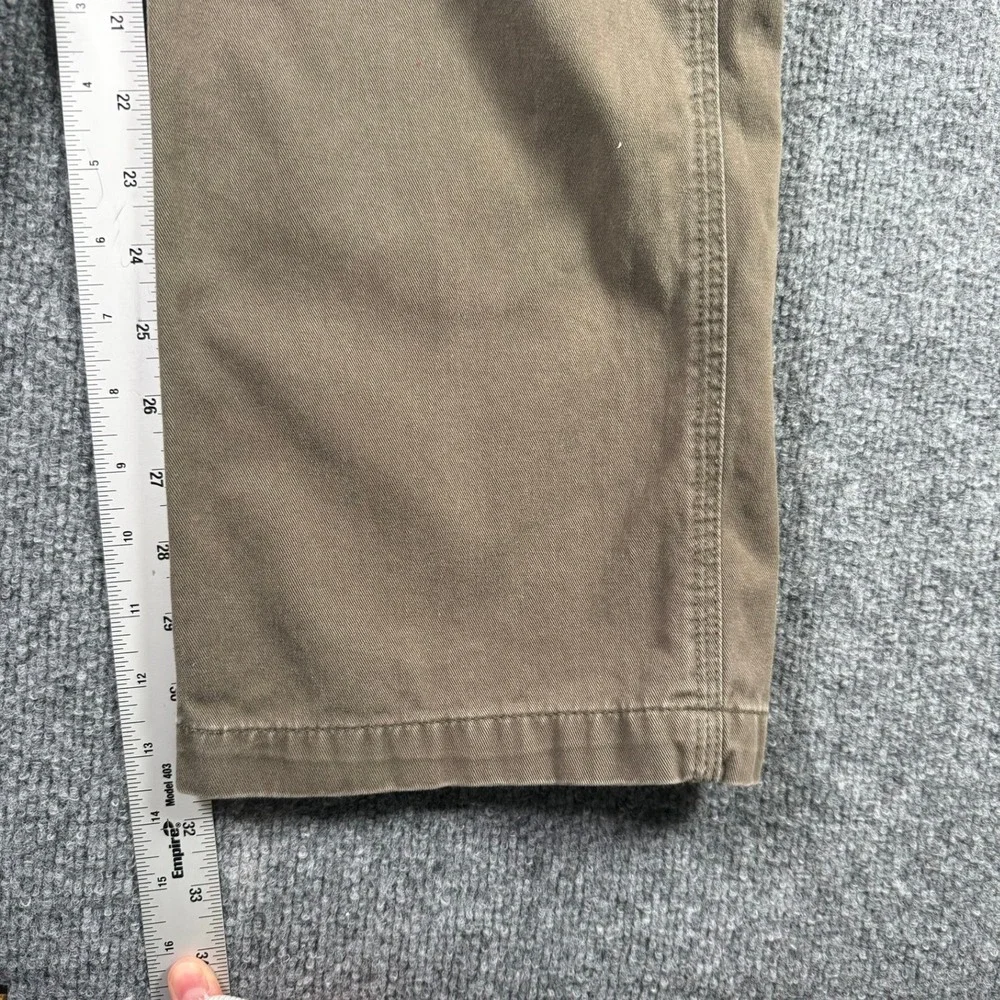 Carhartt Carpenter Pants Mens 34x32 Brown B324-DFE Relaxed Fit Canvas Workwear